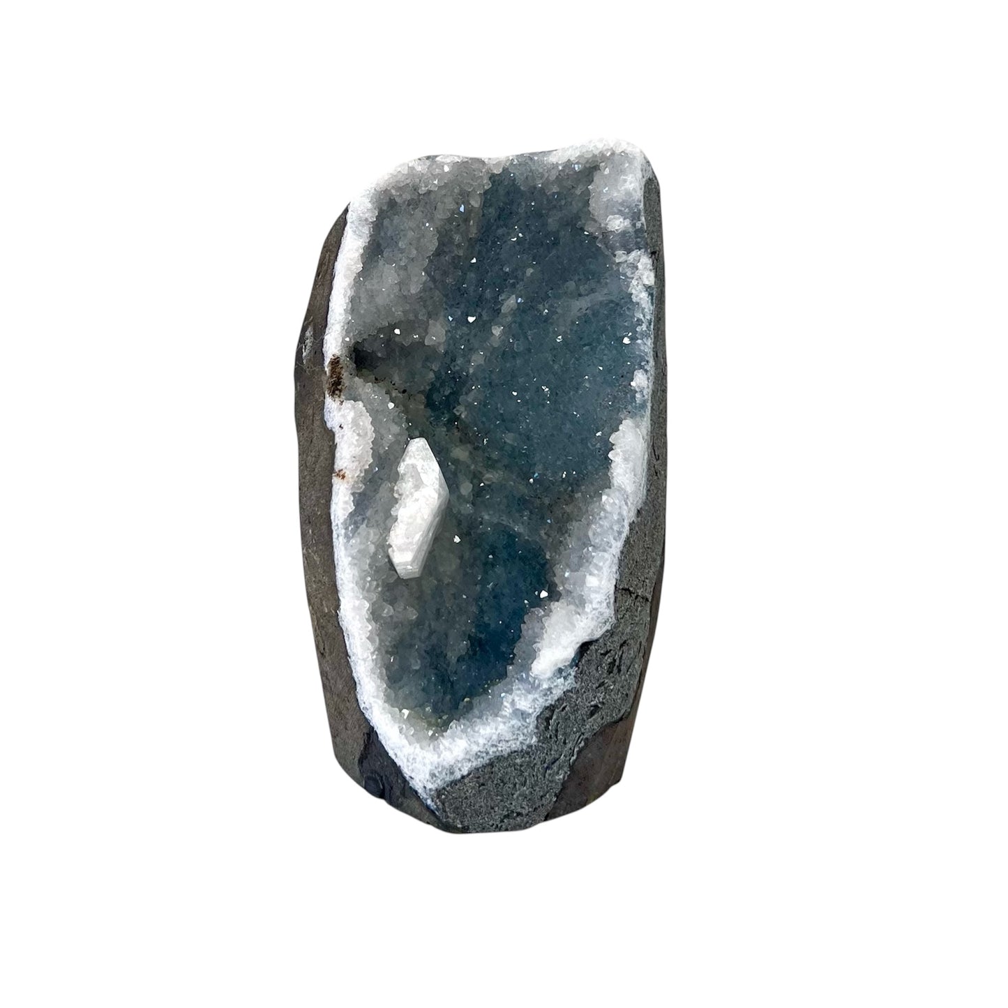 Druzy Chalcedony with Apophyllite Geode Cave | CT27